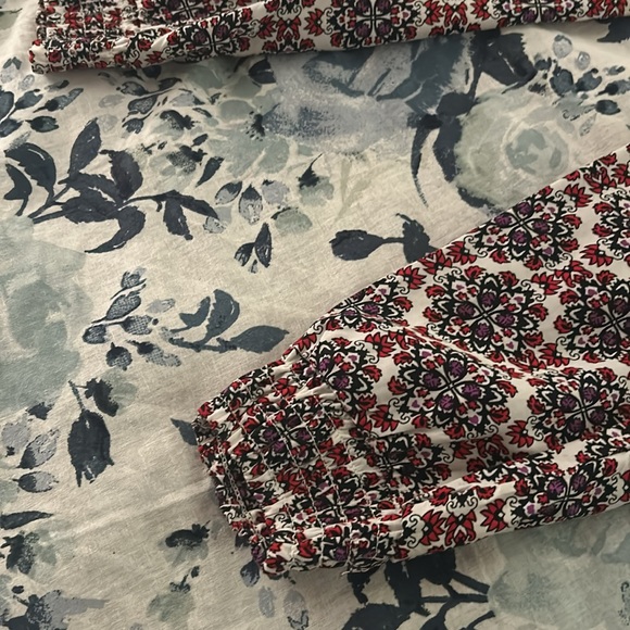 H&M Divided Harem Style Cuffed Print Pants - Sz 12 - Picture 4 of 5